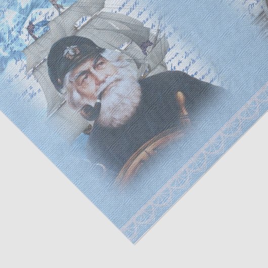 Nautical Harbour Design Series 8 Tissuepapier (Detail)