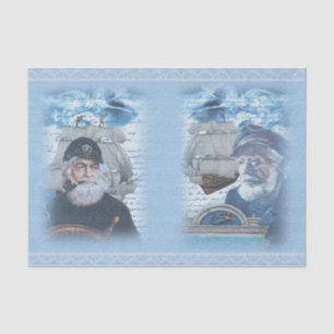 Nautical Harbour Design Series 8 Tissuepapier