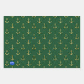 Nautical Haven Wrapping Paper Flat Sheet Set van 3 (Voorkant 3)