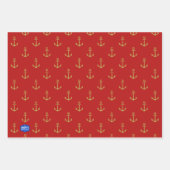 Nautical Haven Wrapping Paper Flat Sheet Set van 3 (Voorkant 2)