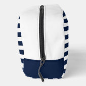 Nautical Heart Anker Bootnaam Marine Wit Gestreept Toilettasje (Rechts)