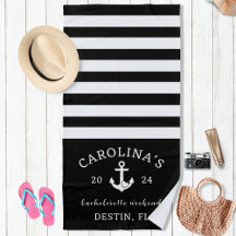 Nautical Heart Bachelorette-weekend Zwart & Wit