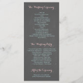 Nautical Heart Beach Wedding Programma's (Achterkant)