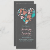 Nautical Heart Beach Wedding Programma's (Voorkant / Achterkant)