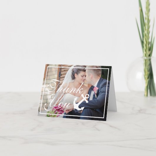 Nautical Heart Dank je wel Bedankkaart (Voorkant)