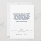 Nautical Heart Rope Navy & White Foto Dank u Bedankkaart (Achterkant)