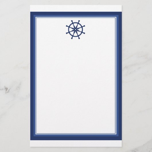 Nautical Helm Stationery Briefpapier (Voorkant)