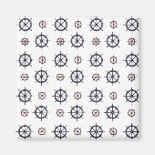 Nautical Helms Ocean Sailing Beach Magneet (Voorkant)