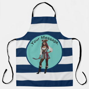 Nautical High Zeeen Lady Pirate Apron Schort