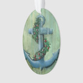 Nautical Holiday Anchor Ornament (voorkant)