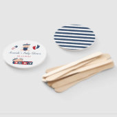 Nautical Jongen Baby Shower Favor Handwaaier (Niet-gemonteerd)
