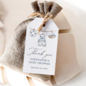 Nautical jongens babyshower cadeaulabel