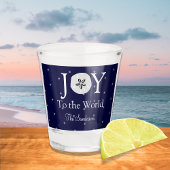 Nautical Joy Sandollar Blue White Kerstmis Shot Glas