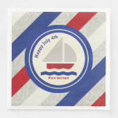 Nautical Julth 4th Paper Napkins Servet (Voorkant)