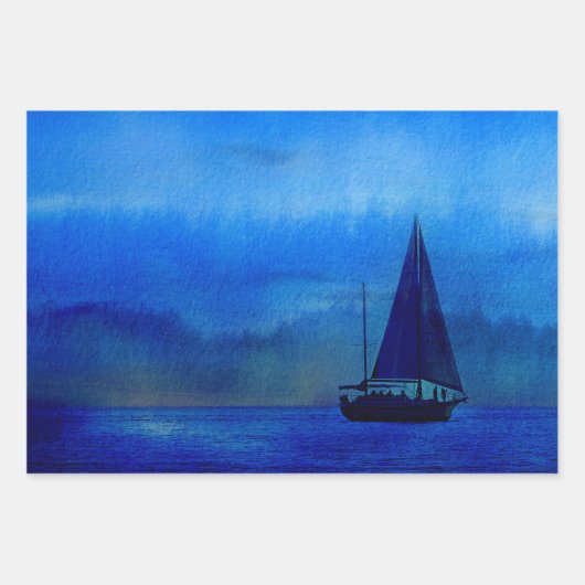 Nautical junk journal, papier inpakpapier vel (Voorkant 3)