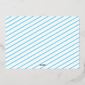 Nautical Kerstanchor 2 Foto Kustal Folie Feestdagenkaart (Achterkant)