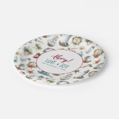 Nautical Kerstmis, speciaal aangepast winkelfeest Papieren Bordje (Gekanteld)