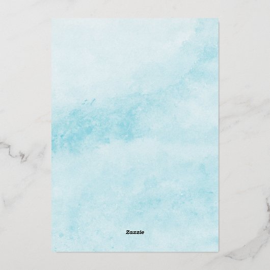 Nautical Kerstmis Zeeen and Greetings Photo Gold Folie Feestdagenkaart (Achterkant)