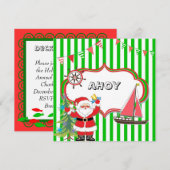 Nautical kerstparty uitnodiging (Voorkant / Achterkant)