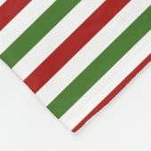 Nautical Kerstroet en Groene Vleekbank Fleece Deken (Hoek)