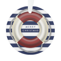 Nautical kerstversients Custom Blue Acryllic