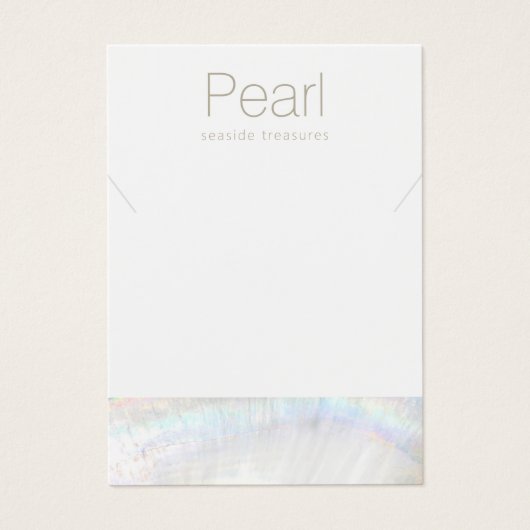 Nautical Ketting Bracelet Display Holder Visitekaartje (Voorkant)