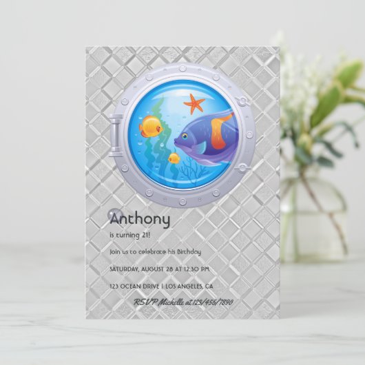 Nautical Kids Birthday Kaart (Staand voorkant)