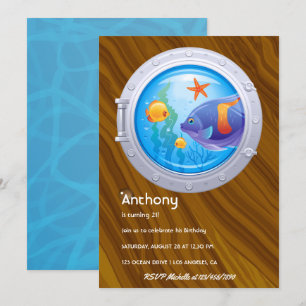 Nautical Kids Birthday Kaart