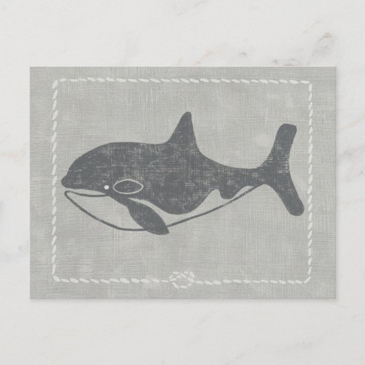 Nautical Killer Whale Briefkaart (Voorkant)