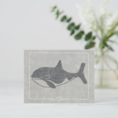 Nautical Killer Whale Briefkaart (Staand voorkant)