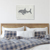 Nautical Killer Whale Canvas Afdruk (Insitu (Slaapkamer))