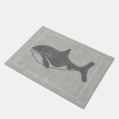 Nautical Killer Whale Deurmat (Schuin)