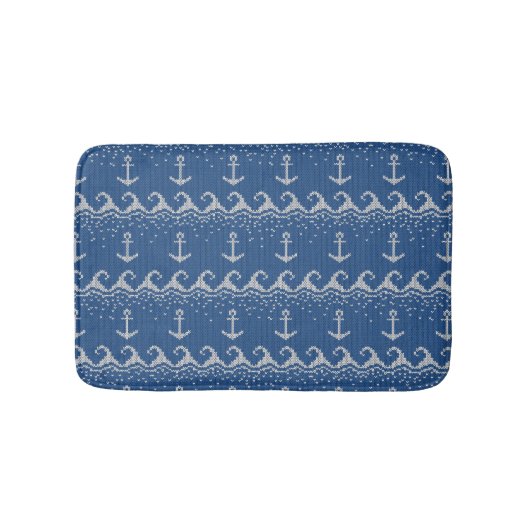 Nautical Knit Pattern Badmat (Voorkant)