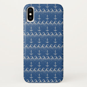 Nautical Knit Pattern iPhone X Hoesje
