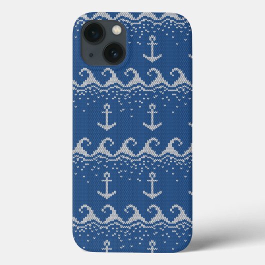 Nautical Knit Pattern Case-Mate iPhone Case (Achterkant)
