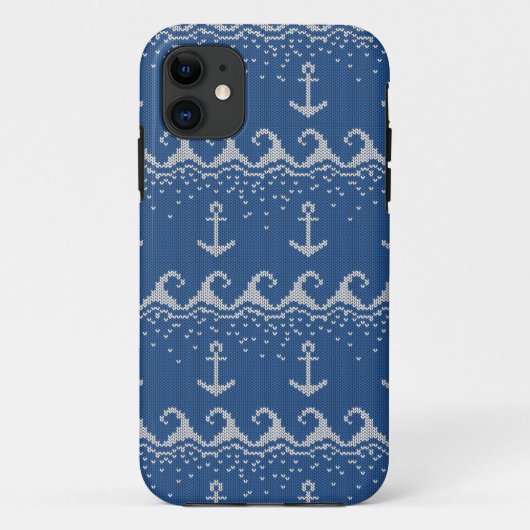 Nautical Knit Pattern Case-Mate iPhone Case (Achterkant)