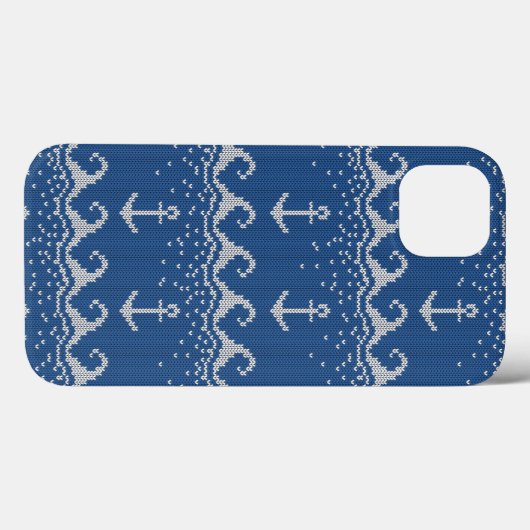 Nautical Knit Pattern Case-Mate iPhone Case (Achterkant (horizontaal))