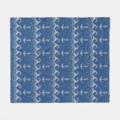 Nautical Knit Pattern Fleece Deken (Voorkant (Horizontaal))