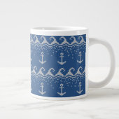 Nautical Knit Pattern Grote Koffiekop (Rechts)