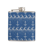 Nautical Knit Pattern Heupfles (Voorkant)