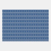 Nautical Knit Pattern Inpakpapier Vel (Voorkant 3)