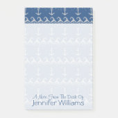 Nautical Knit Pattern | Jouw namen toevoegen Post-it® Notes (Voorkant)