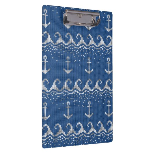 Nautical Knit Pattern Klembord (Rechts)