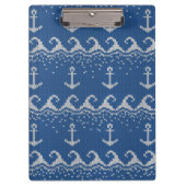 Nautical Knit Pattern Klembord (Voorkant)