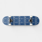 Nautical Knit Pattern Persoonlijk Skateboard (Horizontaal)