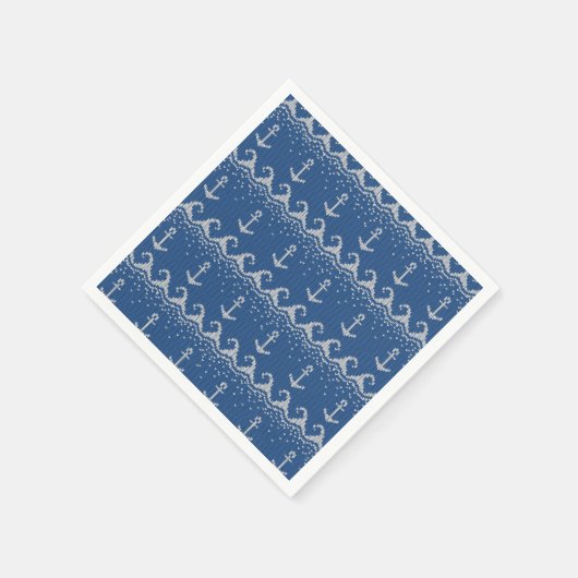 Nautical Knit Pattern Servet (Hoek)