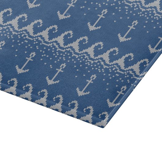 Nautical Knit Pattern Snijplank (Hoek)