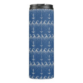 Nautical Knit Pattern Thermosbeker (Achterkant)