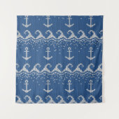 Nautical Knit Pattern Wandkleed (Voorkant (horizontaal))