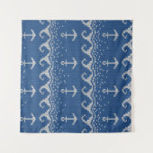 Nautical Knit Pattern Wandkleed (Voorkant)